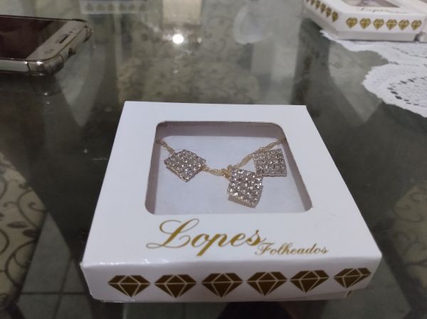 Conjunto brinco/colar